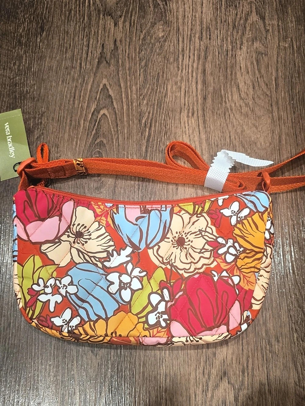 Vera Bradley Floral Crossbody Bag in Orange & Multicolor